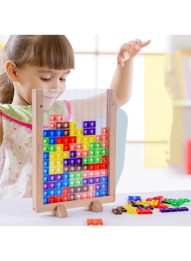 Children's 3D Acrylic Building Block Puzzle Early Education Changed Tetris Puzzle Board Game Educational Toys-Color:YS-Acrylic Tetris 0.53 - Image 2